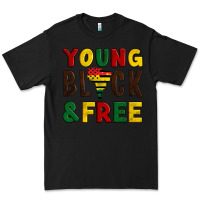 Black young black and free Premium Tee - Artiststas