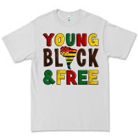 Dove Grey young black and free Premium Tee - Artiststas