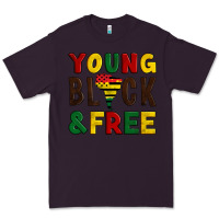 Plum young black and free Premium Tee - Artiststas