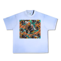 Grape Ice Thanksgiving Turkey sunflower turquoise Urban Heavy Tee - NancyCooperArtShop