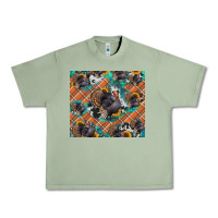 Oil Green Thanksgiving Turkey sunflower turquoise Urban Heavy Tee - NancyCooperArtShop