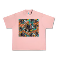 Salmon Thanksgiving Turkey sunflower turquoise Urban Heavy Tee - NancyCooperArtShop