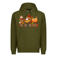 Army Green tis the season Premium Hoodie - CowGirlArtShop