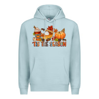 Blue Mist tis the season Premium Hoodie - CowGirlArtShop