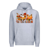 Heather Grey tis the season Premium Hoodie - CowGirlArtShop