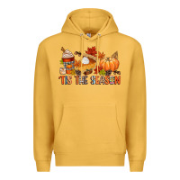 Mustard tis the season Premium Hoodie - CowGirlArtShop