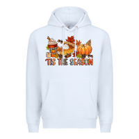 White tis the season Premium Hoodie - CowGirlArtShop