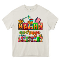 Cream nacho average assistant Heavy Core Tee - AdoDesignShop