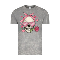 Cloud Rock valentine's day skull Vintage Tee - MaliasSmallBusiness
