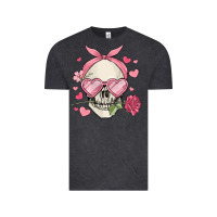 Vintage Black valentine's day skull Vintage Tee - MaliasSmallBusiness