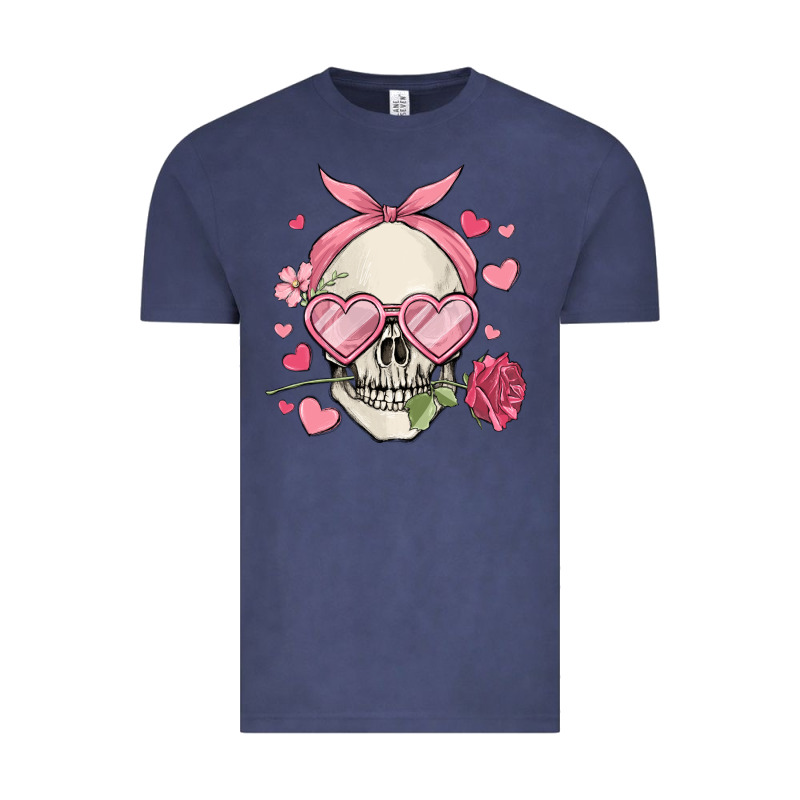 Valentine's Day Skull Vintage Tee by MaliasSmallBusiness | Teevron