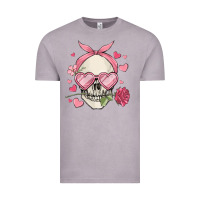 Vintage Zinc valentine's day skull Vintage Tee - MaliasSmallBusiness