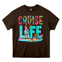 Chocolate Brown cruise  life Heavy Core Tee - AdoDesignShop