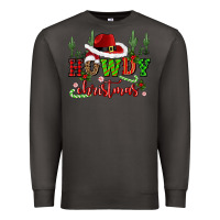Smoke howdy christmas cowboy hat Premium Sweatshirt - CowGirlArtShop