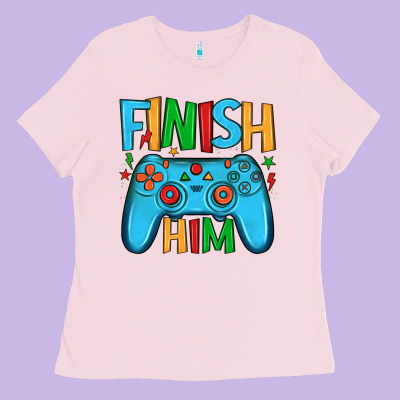 Finish Him Ladies Tee Designed By Jahusdesignshop