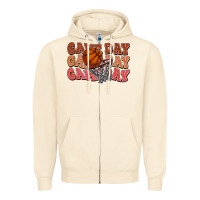 Sandshell Game day game day game day Basketball Zipper Hoodie - NancyCooperArtShop