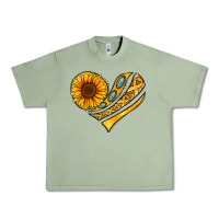 Oil Green Childhood Cancer Awareness heart Urban Heavy Tee - NancyCooperArtShop
