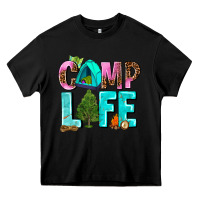 Black camp life Heavy Core Tee - AdoDesignShop