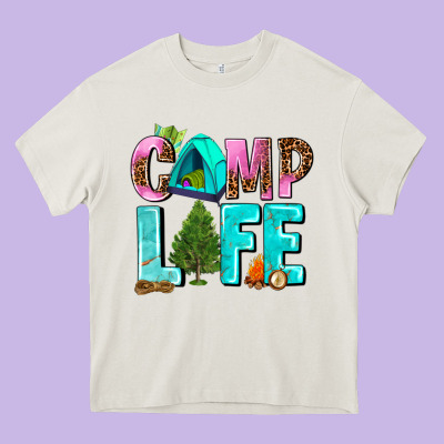 Camp Life Heavy Core Tee Designed By Adodesignshop