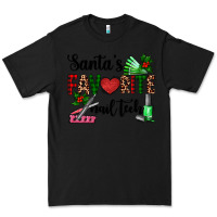 Black santa's favorite nail tech Premium Tee - AdoDesignShop