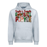 Heather Grey Santa's Favorite Football Player For Christmas Urban Hoodie - FaDigitalArtStudio
