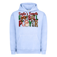 Pigment Grape Ice Santa's Favorite Football Player For Christmas Urban Hoodie - FaDigitalArtStudio