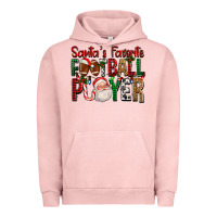 Pigment Salmon Santa's Favorite Football Player For Christmas Urban Hoodie - FaDigitalArtStudio