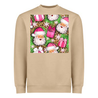 Mushroom christmas santa claus and gift box seamless pattern bbs Heavyweight Sweatshirt - BundleAndBundleShop