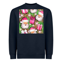 Christmas Santa Claus And Gift Box Seamless Pattern Bbs Heavyweight Sweatshirt | Teevron