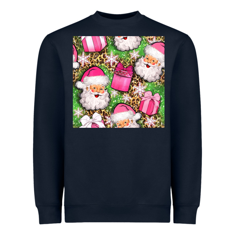 Christmas Santa Claus And Gift Box Seamless Pattern Bbs Heavyweight Sweatshirt by BundleAndBundleShop | Teevron