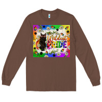 Chestnut Western LGBTQ+ With Sunflowers Long Sleeve Tee - BundleAndBundleShop