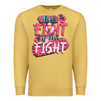 Antique Gold her fight is our fight Premium Sweatshirt - CowGirlArtShop