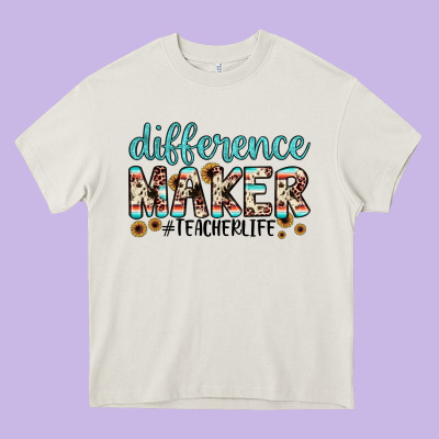 Difference Maker Heavy Core Tee Designed By Jahusdesignshop