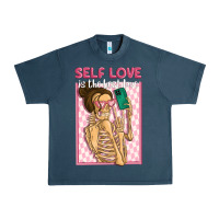 Midnight Navy self love is the best love Urban Heavy Tee - MaliasSmallBusiness