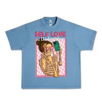Pebble Blue self love is the best love Urban Heavy Tee - MaliasSmallBusiness