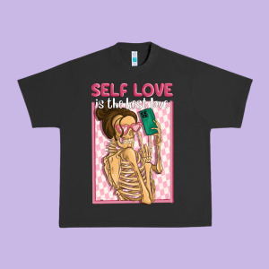Self Love Is The Best Love Urban Heavy Tee Designed By Maliassmallbusiness