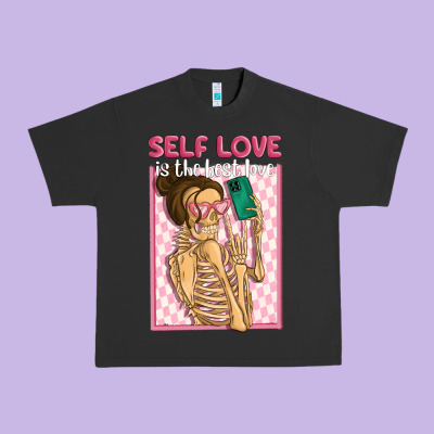 Self Love Is The Best Love Urban Heavy Tee Designed By Maliassmallbusiness