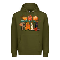 Army Green welcome fall Premium Hoodie - CowGirlArtShop