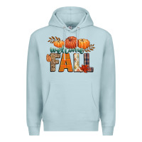 Blue Mist welcome fall Premium Hoodie - CowGirlArtShop