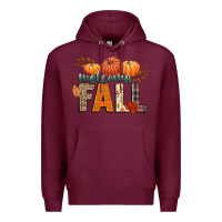 Burgundy welcome fall Premium Hoodie - CowGirlArtShop