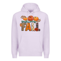 Lilac welcome fall Premium Hoodie - CowGirlArtShop