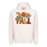 Pale Pink welcome fall Premium Hoodie - CowGirlArtShop