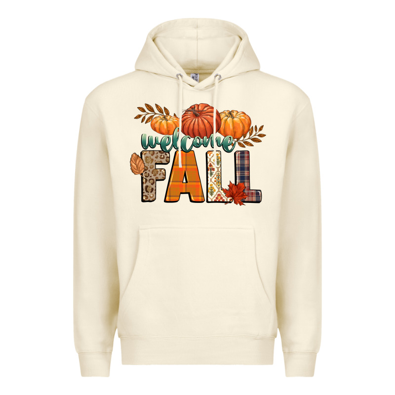 Welcome Fall Premium Hoodie by CowGirlArtShop | Teevron