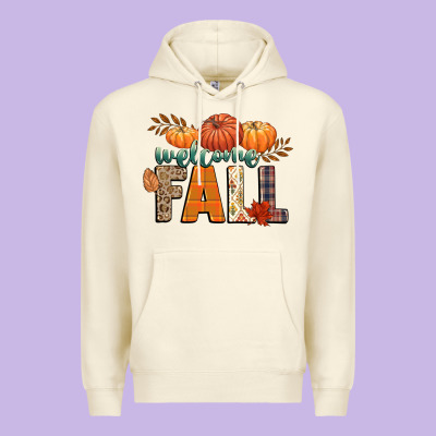 Welcome Fall Premium Hoodie Designed By Cowgirlartshop