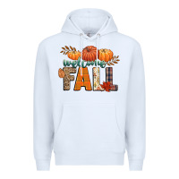 White welcome fall Premium Hoodie - CowGirlArtShop