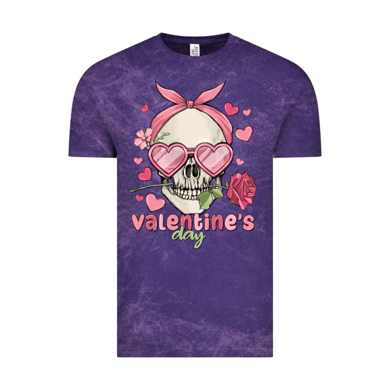 Valentine's Day Skull Vintage Tee by MaliasSmallBusiness | Teevron