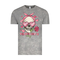 Cloud Rock valentine's day skull Vintage Tee - MaliasSmallBusiness