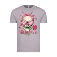 Vintage Zinc valentine's day skull Vintage Tee - MaliasSmallBusiness
