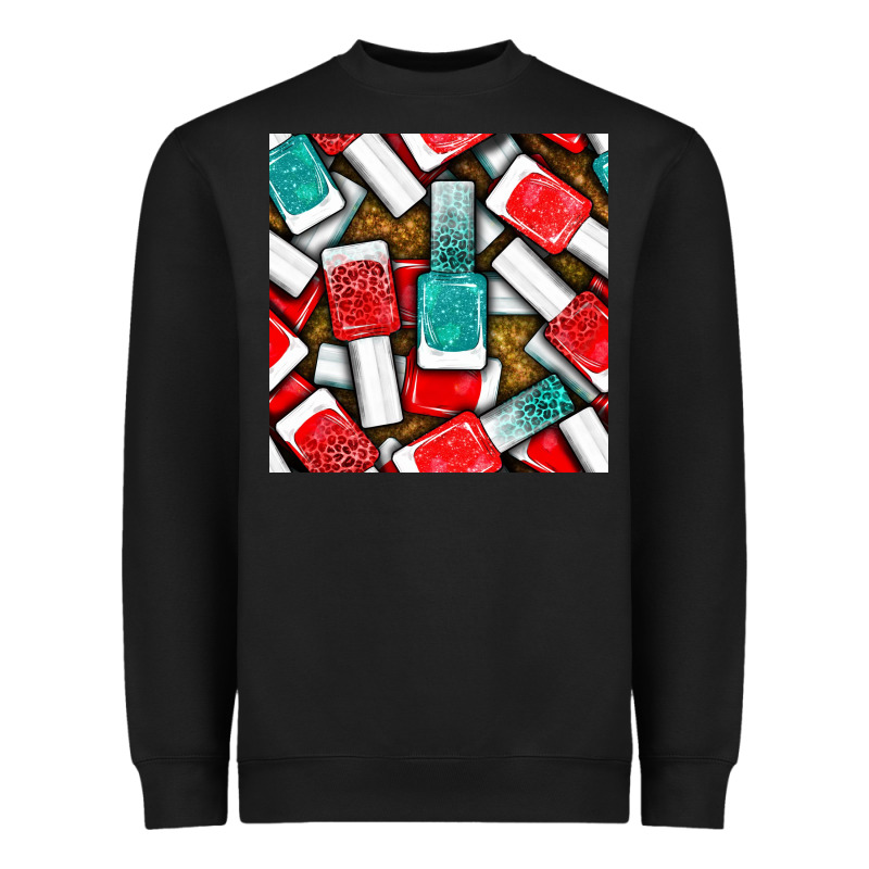 Nail Polish With Glitter Seamless Pattern Bbs Heavyweight Sweatshirt by BundleAndBundleShop | Teevron