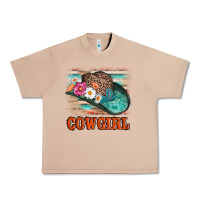 Burro cowgirl hat flowers leopard and  leather Urban Heavy Tee - AdoDesignShop